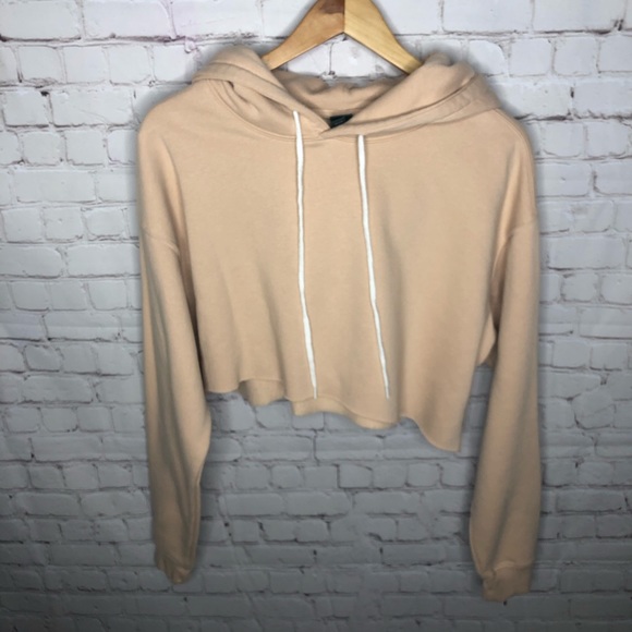 Wild Fable Tan Nude Cropped Hoodie XL